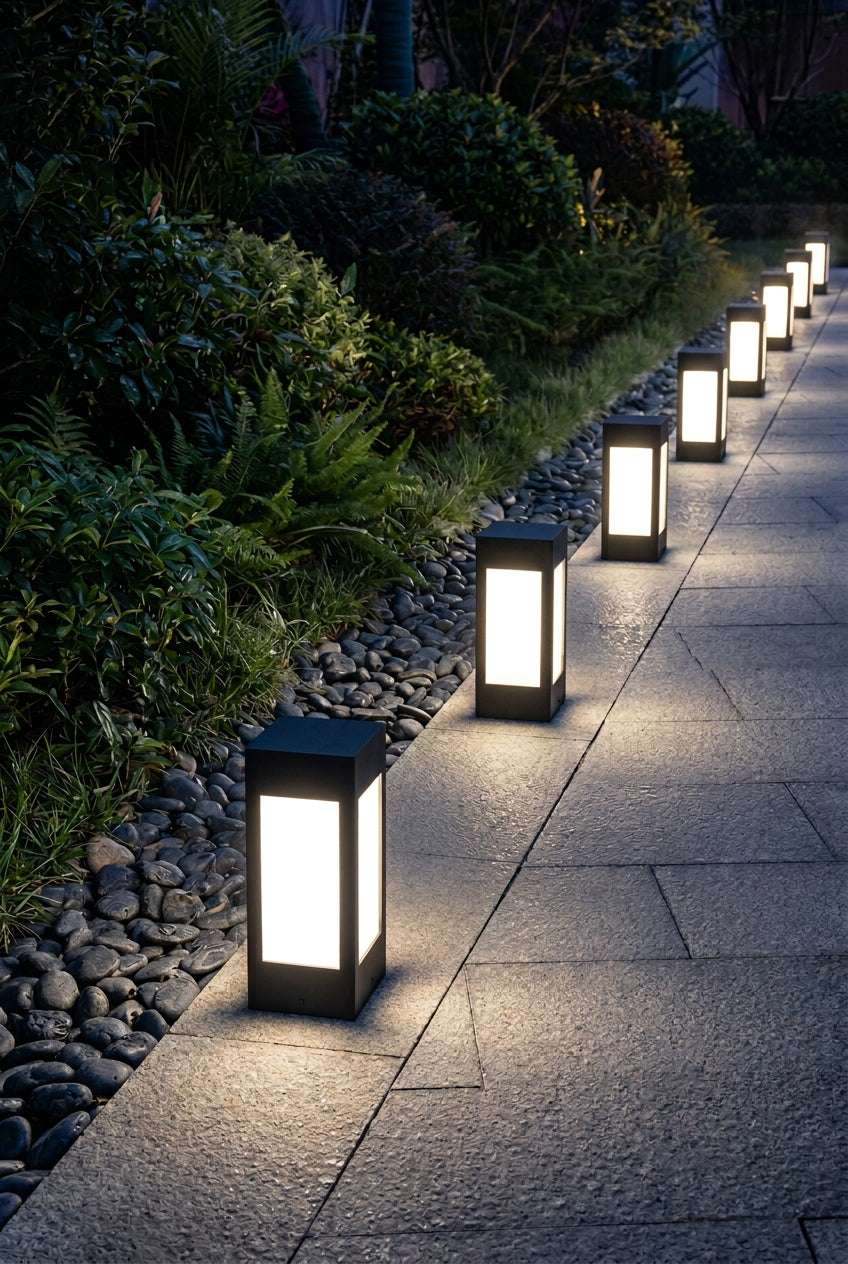 Solar Garden Light – LED Outdoor Decorative Light for Courtyards, Tables & Columns