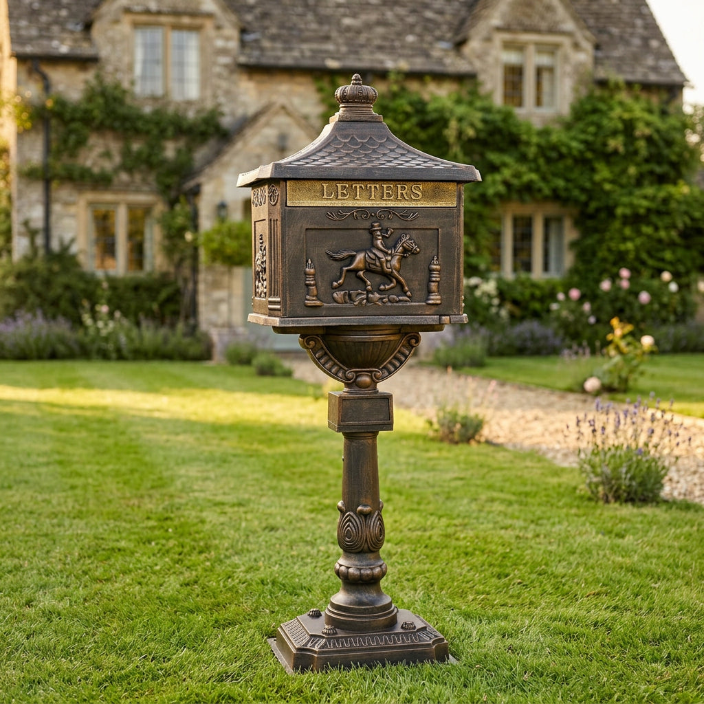 Cast Aluminum Mailbox – Durable Decorative Outdoor Mailbox