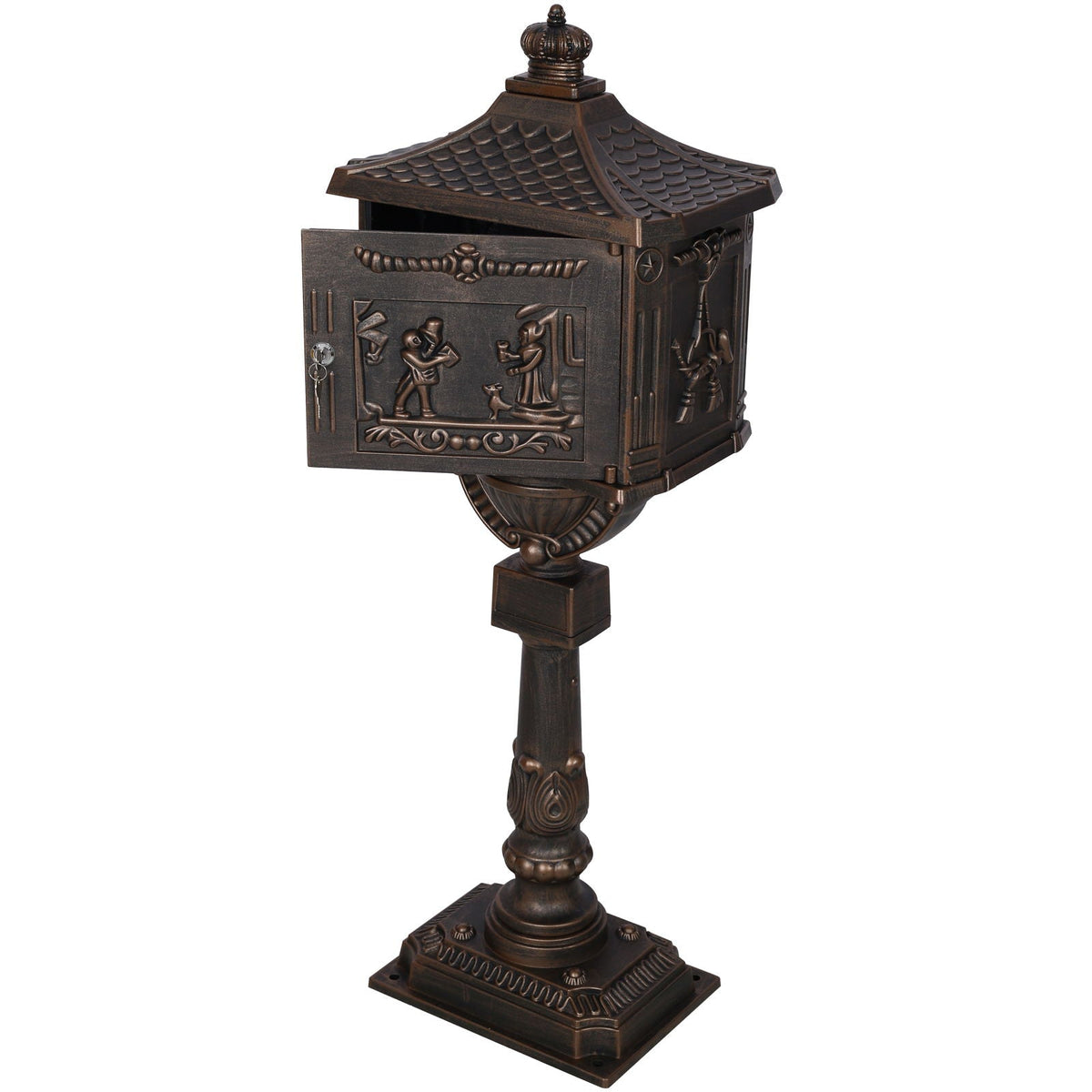 Cast Aluminum Mailbox – Durable Decorative Outdoor Mailbox