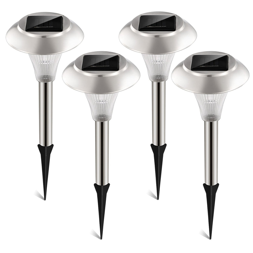 4-Pack Solar Garden Lights – Color-Changing IP44 Waterproof Pathway & Landscape Lights