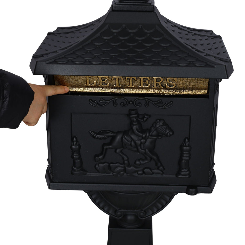 Cast Aluminum Mailbox – Durable Decorative Outdoor Mailbox