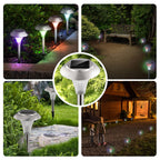 8-Pack Solar Garden Lights – Color-Changing IP44 Waterproof Pathway & Landscape Lights