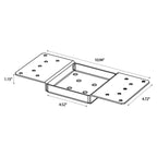 1-Inch MailBoss Universal Mailbox Adapter Plate – Height Extender