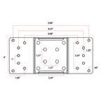 1-Inch MailBoss Universal Mailbox Adapter Plate – Height Extender