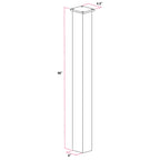 MailBoss 46-Inch In-Ground Mailbox Post – 316 Stainless Steel