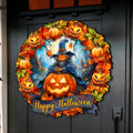 Happy Halloween 36-Inch Wreath Outdoor Decor by G. Debrekht - Halloween Decor - 8652821F
