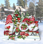 Christmas Gnomes Outdoor Decor by Susan Winget - Christmas Santa and Snowman Decor - 8471109F-SW