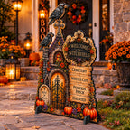 Welcome to Witchfield Halloween Freestanding Outdoor Decoration by G. Debrekht – 8652908F