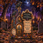 Welcome to Witchfield Halloween Freestanding Outdoor Decoration by G. Debrekht – 8652908F