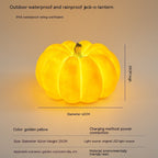 Solar Pumpkin Garden Light – Resin Illuminated Pumpkin Lawn Décor