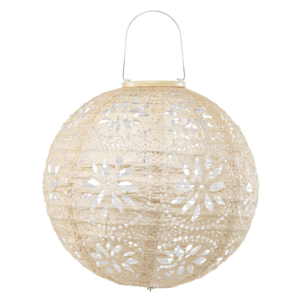 Stella Luxe Globe Boho Pearl 12" LED Lantern (Battery Powered)