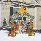 Nativity Holy Family Outdoor Yard Sign by G. DeBrekht - Nativity Holiday Décor - FS8114030