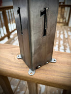 Home Address Solar Pillar Light - Steel