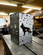 Puppy Cube Steel Hanging Solar Light | 6.5 in. | Pick a Breed