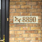 Hummingbird House Number Sign – Handcrafted Wooden Address Plaque for Porch or Mailbox Post