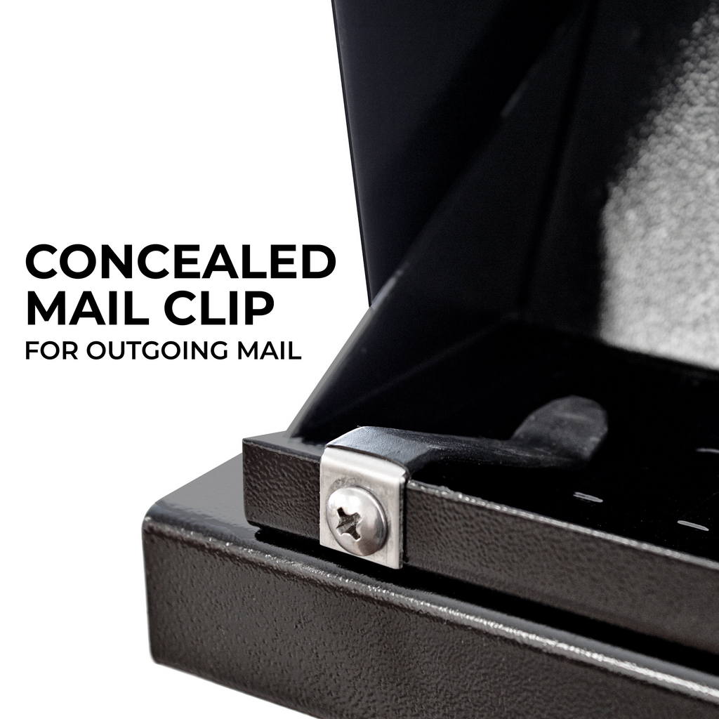 MailBoss Mail Manager® PRO – Locking Security Mailbox with House Numbers & Pull-Out Tray