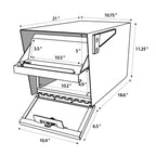 MailBoss MCM Mail Manager® Series – Locking Security Mailbox with Anti-Pry Lock
