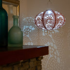 Stella Luxe Oval Yarrow Clay LED Lantern (Battery Powered)