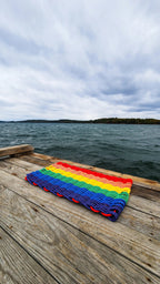 Rainbow Lobster Rope Doormat