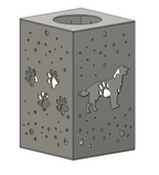 Puppy Cube Steel Hanging Solar Light | 6.5 in. | Pick a Breed