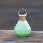 Gem Solar Lantern 6.75" Handblown Glass