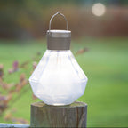 Gem Solar Lantern 6.75" Handblown Glass