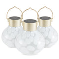 Solar Tea Lantern Handblown Glass 3-pack