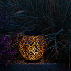 Metal Daisy Solar Lanterns - 2-Pack