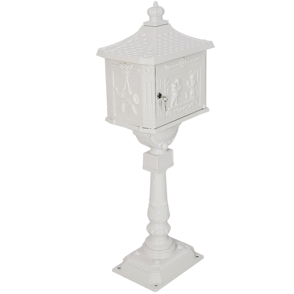 Cast Aluminum Mailbox – Durable Decorative Outdoor Mailbox