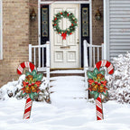 Christmas Candy Cane Holiday Outdoor Decor by G. DeBrekht - Christmas Decor - 8151924F-S2