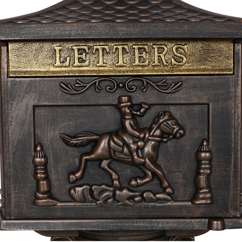 Cast Aluminum Mailbox – Durable Decorative Outdoor Mailbox