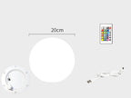 Color-Changing LED Outdoor Light with Remote – Rechargeable 2000mAh Battery
