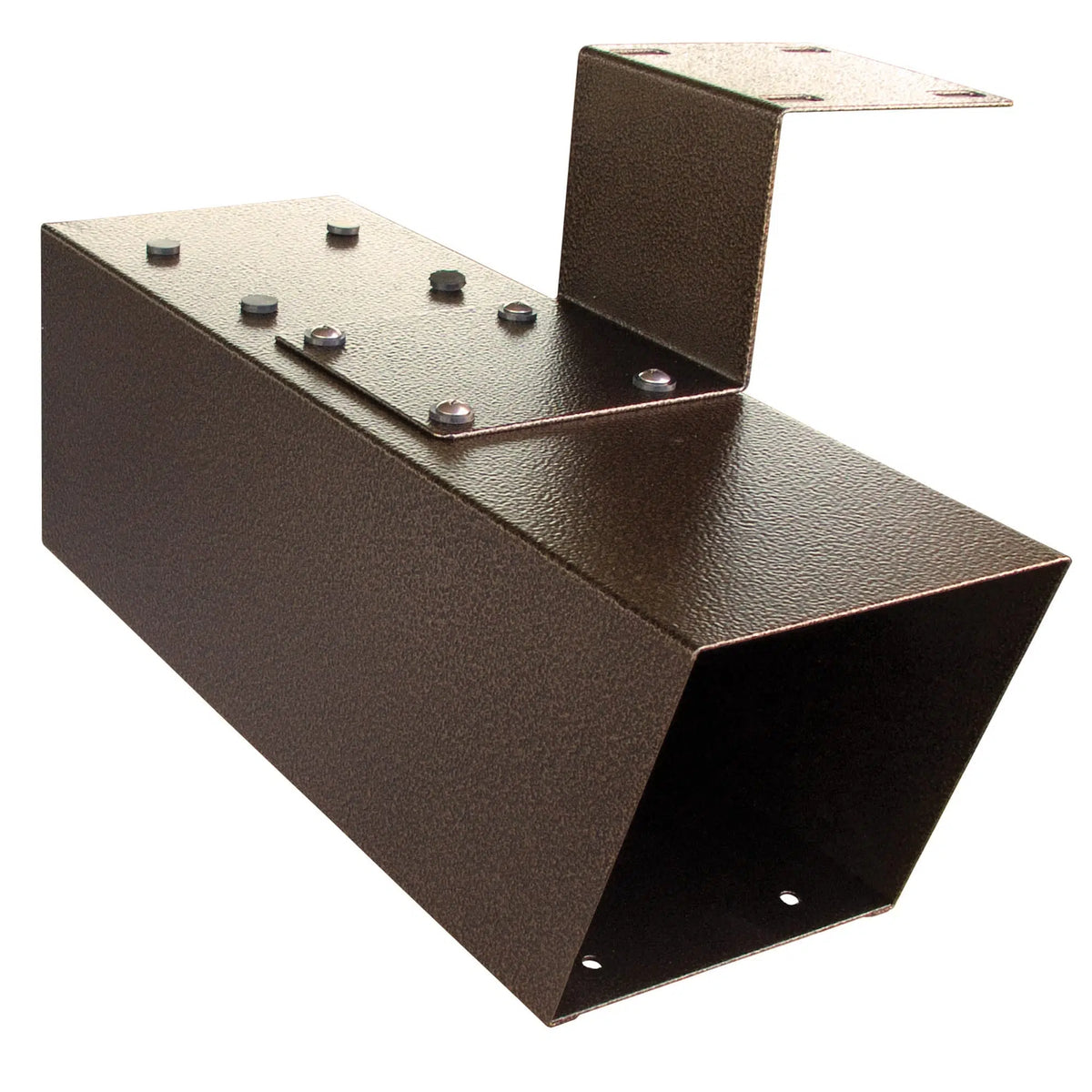 MailBoss® Newspaper Holder – Galvanized Steel Attachment for Post-Mount Mailboxes