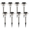 8-Pack Solar Garden Lights – Color-Changing IP44 Waterproof Pathway & Landscape Lights