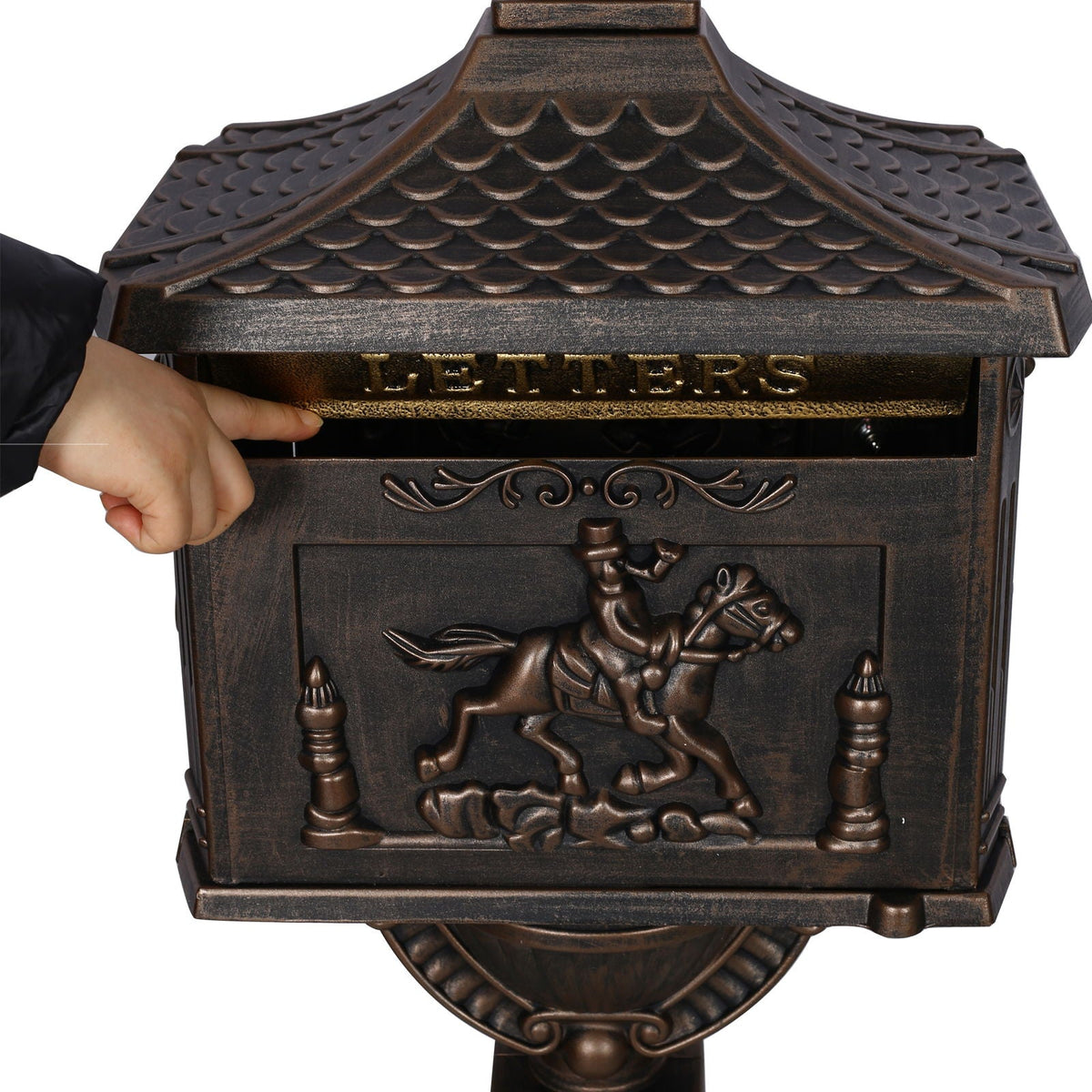 Cast Aluminum Mailbox – Durable Decorative Outdoor Mailbox