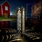Christmas Tree Solar Luminary - Steel
