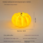 Solar Pumpkin Garden Light – Resin Illuminated Pumpkin Lawn Décor