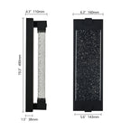 Black Aluminum Finish Outdoor Wall Light