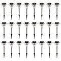 24-Pack Solar Garden Lights – Color-Changing IP44 Waterproof Pathway & Landscape Lights