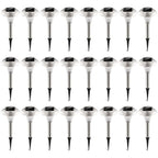 24-Pack Solar Garden Lights – Color-Changing IP44 Waterproof Pathway & Landscape Lights