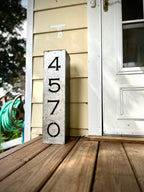 Home Address Solar Pillar Light - Steel