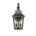 Modern Outdoor Wall Light Fixture with 2 Waterproof Glass Lights