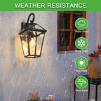 Modern Wall Lights - Outdoor Waterproof Wall Lamps (2-Pack)