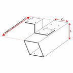 MailBoss® Newspaper Holder – Galvanized Steel Attachment for Post-Mount Mailboxes