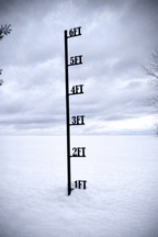 XL 6-Foot Steel Snow Gauge