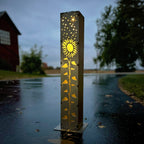 XL Sunflower Under the Stars Solar Pillar | Multiple Sizes